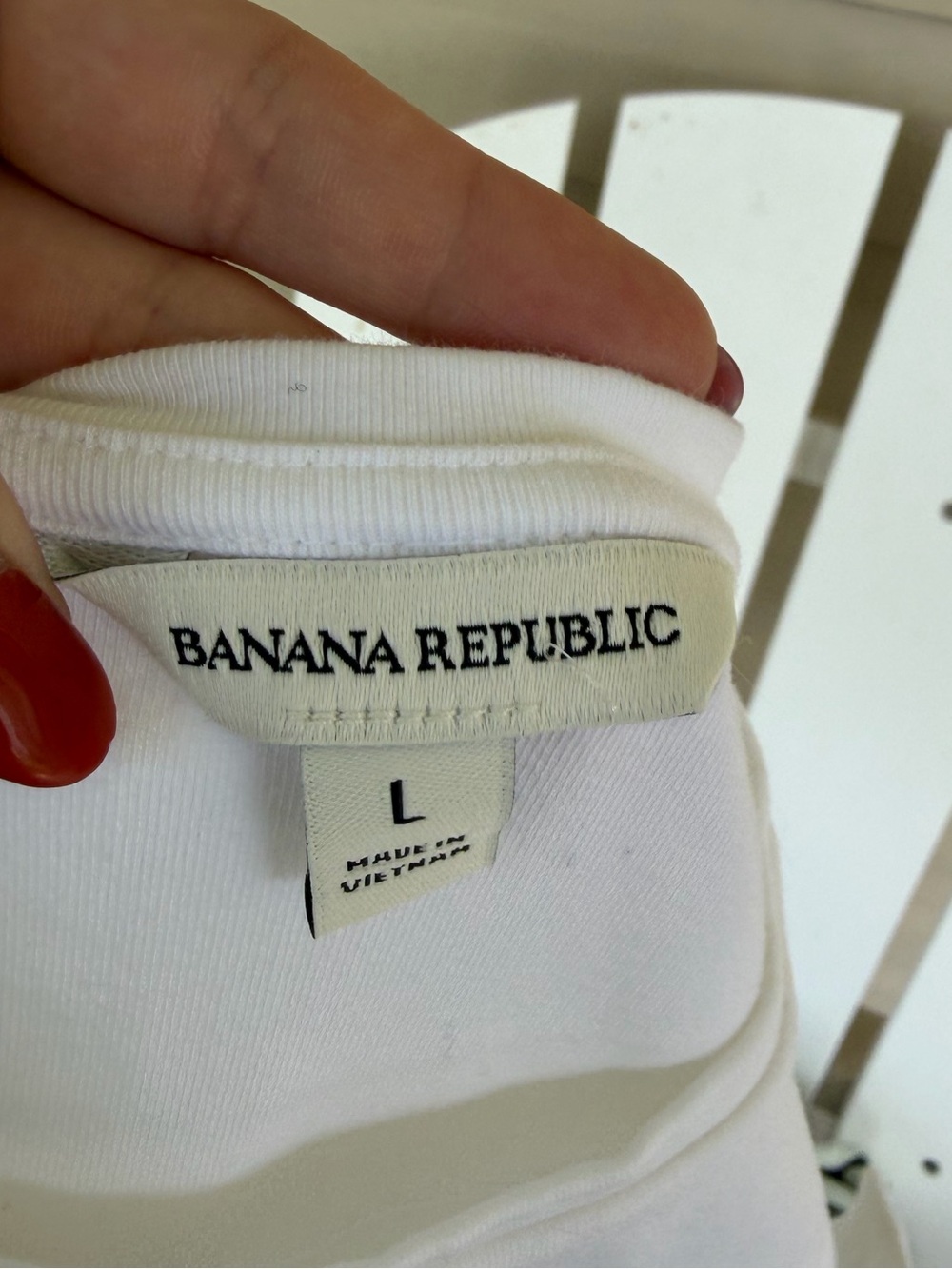 Banana Republic white short sleeve shirt basic layering tee t-shirt - Picture 3 of 3
